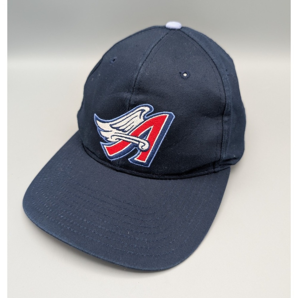 VTG Anaheim Angels Hat‎ Cap Snap Back One Size Blue MLB Baseball 90s